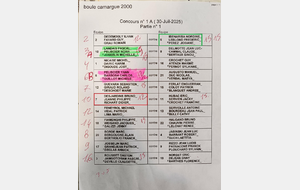 Triplette MELEE Semi nocture