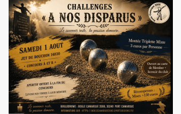 challenges "à nos disparus"