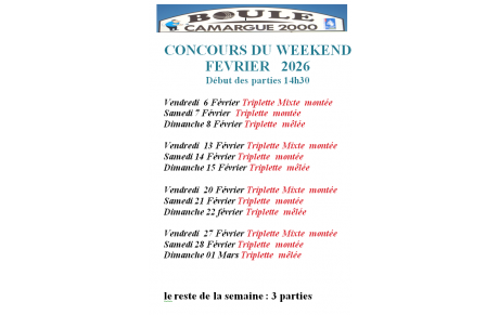 programme  fevrier