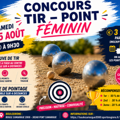 Coucours Tir-Point d' Aout ( seulement pour les femmes)