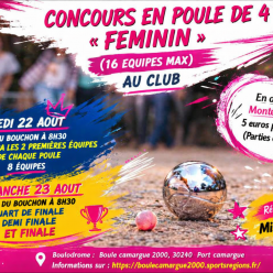 concours par Poules" Feminin" d'Aout